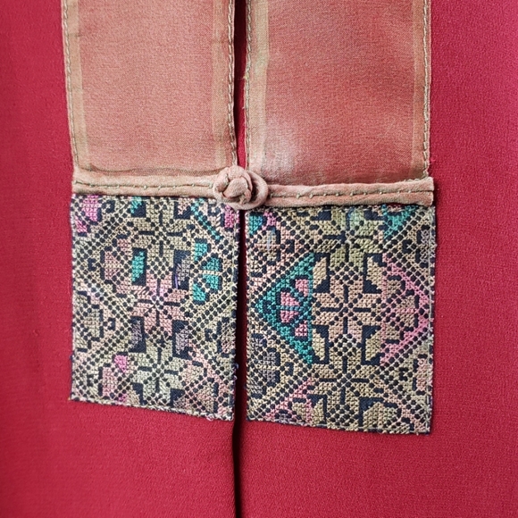 F/CE 100% silk red jacket size XL - Picture 4 of 8